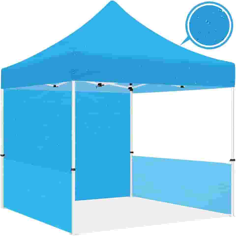 Barraca de dossel pop-up de 10 x 10 com paredes e trilhos de 1 e 2 meias, barraca de toldo instantânea resistente série ULTRA8 para eventos comerciais ou esportivos ao ar livre, pátio, tailgating