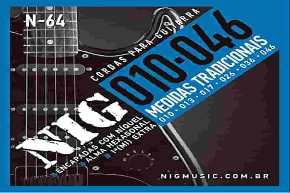 Cordas Para Guitarra, Rouxinol, 010/046, Tradicional