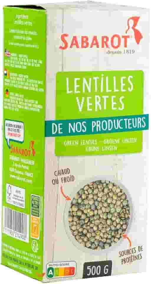 Lentilhas Verdes da França Sabarot 500g