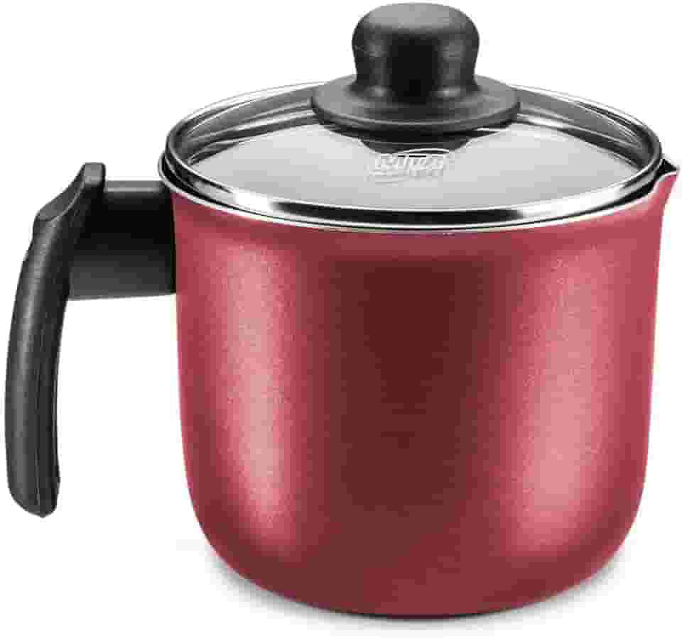 MTA - Fervedor em Alumínio Antiaderente com Tampa, Capacidade de 1,7L, nº 14, Cor Cereja, Linha Cristal.