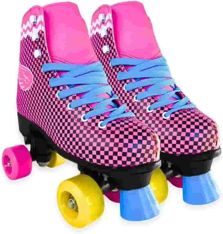 Patins Quad 4 Rodas Roller Infantil Adulto Tamanho 38