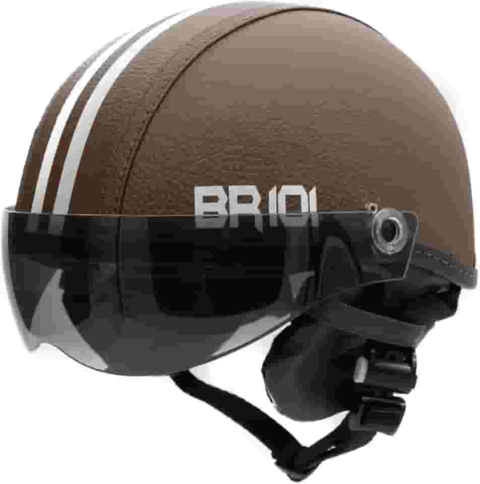 Capacete Coquinho Scooter Elétrica Bike Skate Patinete BR 101 Premium Viseira Fume