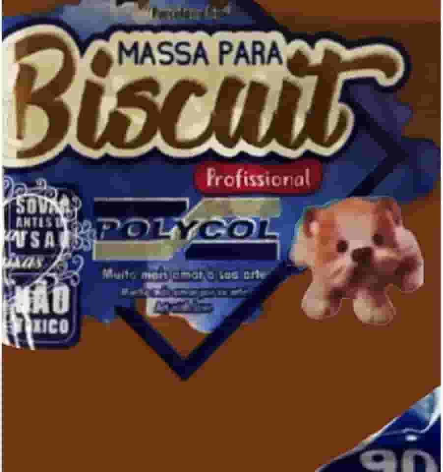 Massa Para Biscuit, Polycol, 90 Gramas, Marrom
