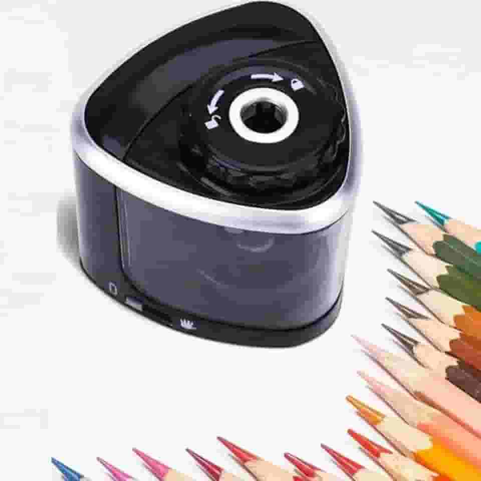 Apontador de Lápis Elétrico Operado a Pilha Afiação Rápida Adequado Para Lápis de Cor nº 2/Desenho/Colorido (6-8 mm) Escritório/Escola/Casa Apontador de Lápis Portátil Adultos, Crianças, Estudantes