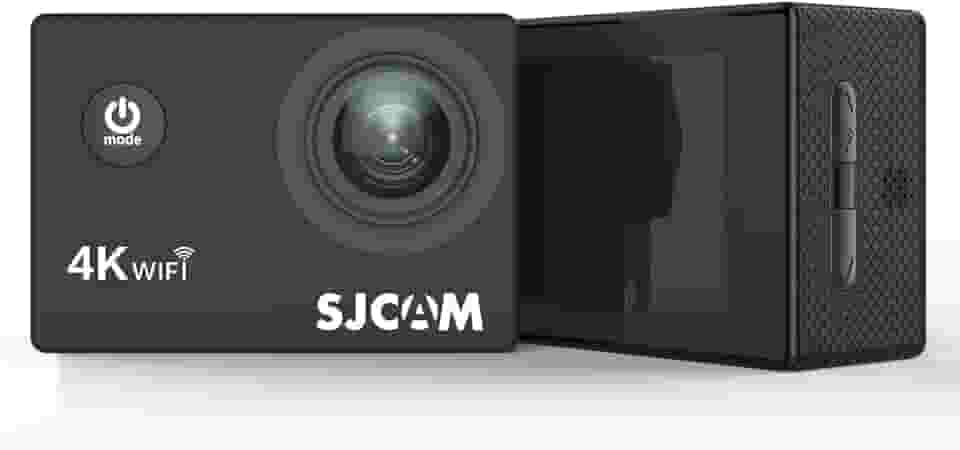 VEDO SJ~CAM C100 Plus Câmera de Ação 4K e 2K, Câmera de Ação de Polegar com Estabilização ElS, Resistente à Água até 30m, Bateria de 110 Minutos, Ideal para Esportes Aquáticos e Aéreos