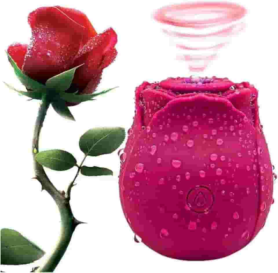 Vibrador Sugador de Clitóris Estimulador Em Formato de Rosa 10 modos Premium - Pazie