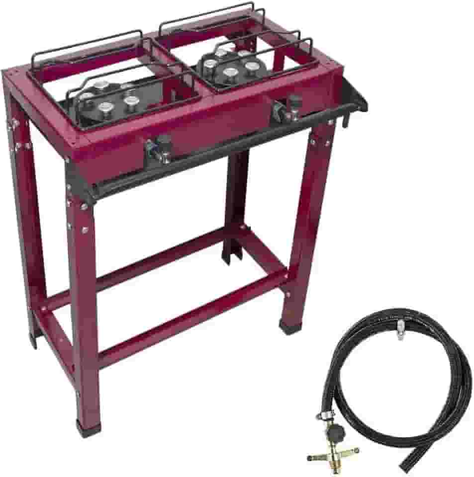 ROA, Fogão Industrial 2 Bocas Jr Alta Pressão C/Mang E Registro