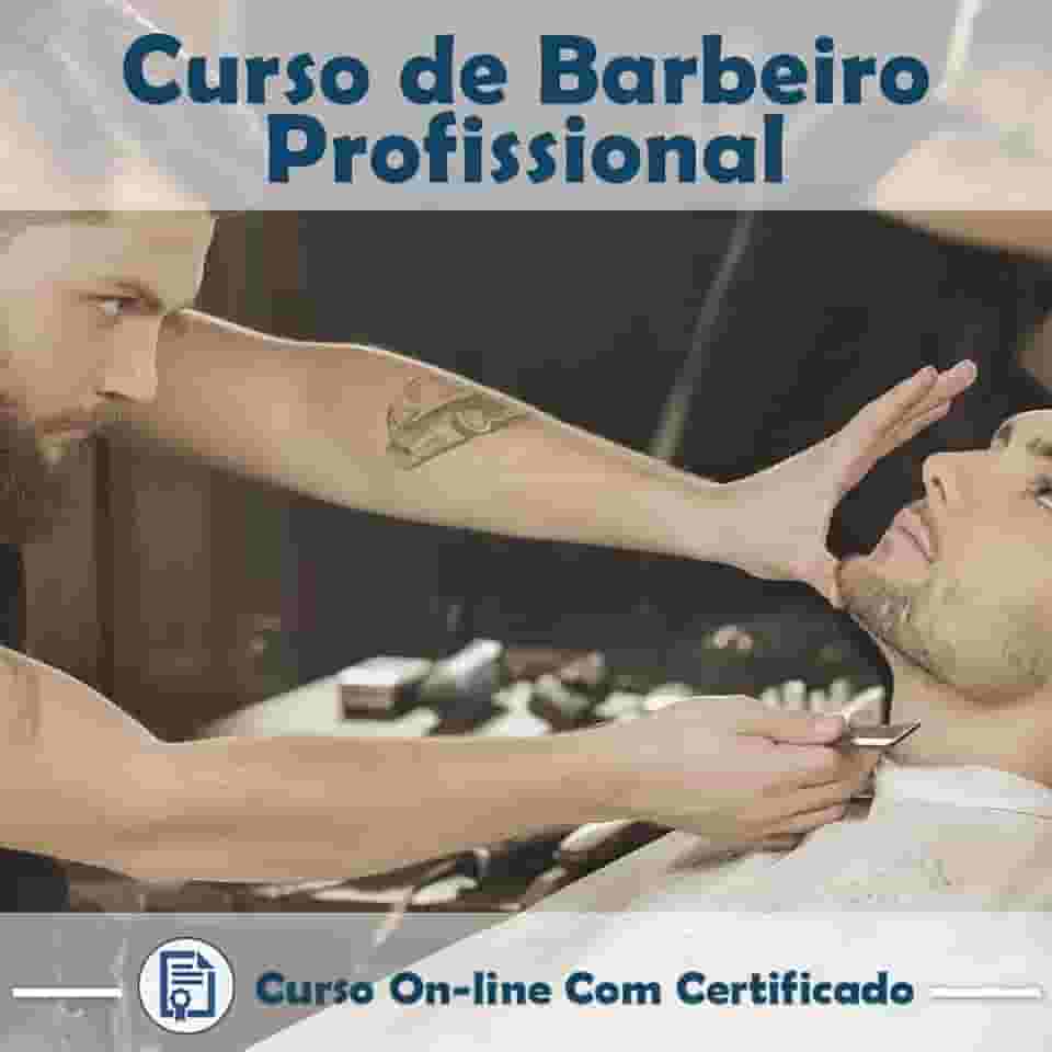 Curso online em videoaula torne-se um Barbeiro Profissional com Certificado + 2 brindes