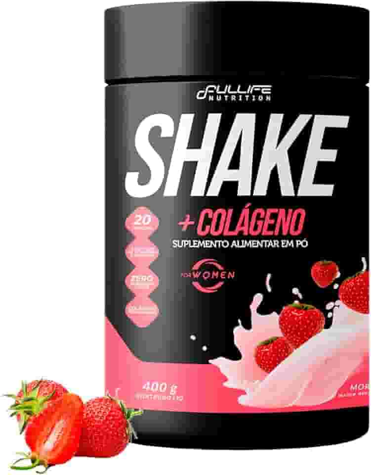 Shake Substituto de Refeição Com Colágeno Fullife 400g (400g, Morango)