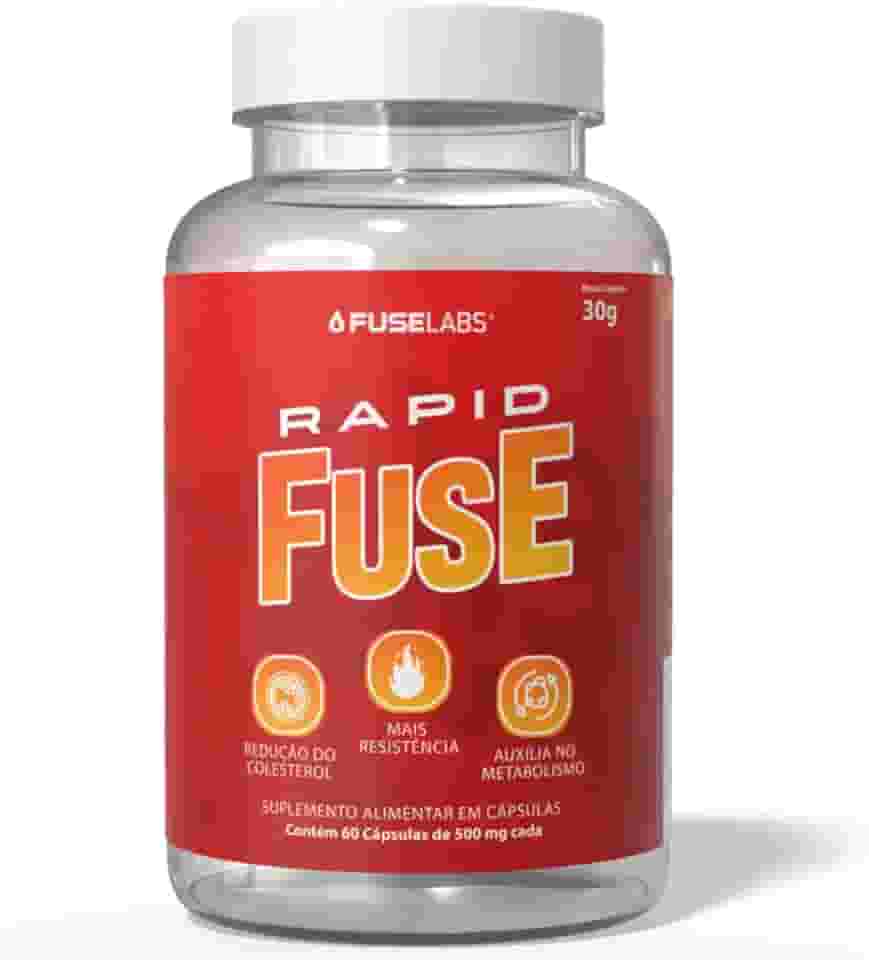 Suplemento Termogênico Rapid Fuse 60 Cápsulas - Máxima Energia, Foco e Disposição para o Dia e o Treino - Fuselabs