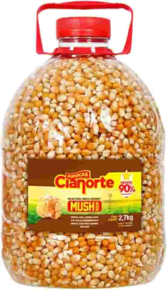 Milho para Pipoca Gourmet Mushroom 2,7 Kg Rende até 90% CiaNorte, Pipoca gourmet tipo cogumelo alto rendimento, pipoqueira elétrica mushroom Pipoca grande