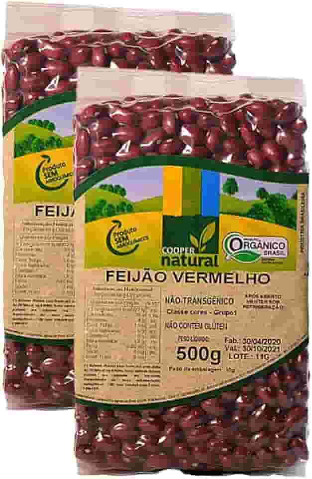 Kit 2X: Feijão Vermelho Orgânico Coopernatural 500g
