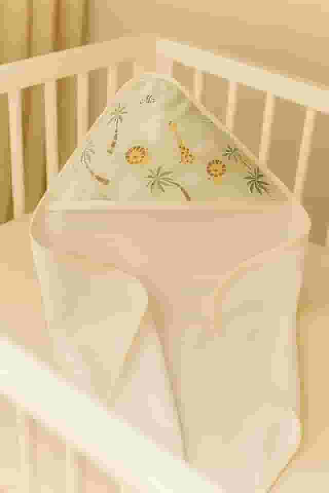 Toalha de Banho Bebê Infantil com Capuz 100% Algodão 3 Camadas – Toalha Soft Grossa de Fralda Safari Macia e Absorvente (Verde)