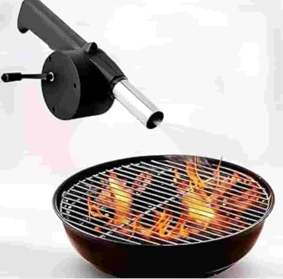 Soprador Acendedor Manual para Churrasqueira e Lareira Foqueira e Forno Soprador Manual de Ar para Carvão Ventilador de Mão Portátil e Leve