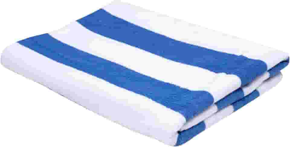 Toalha de Piscina Ibiza Teka Azul Claro Algodão e Poliéster