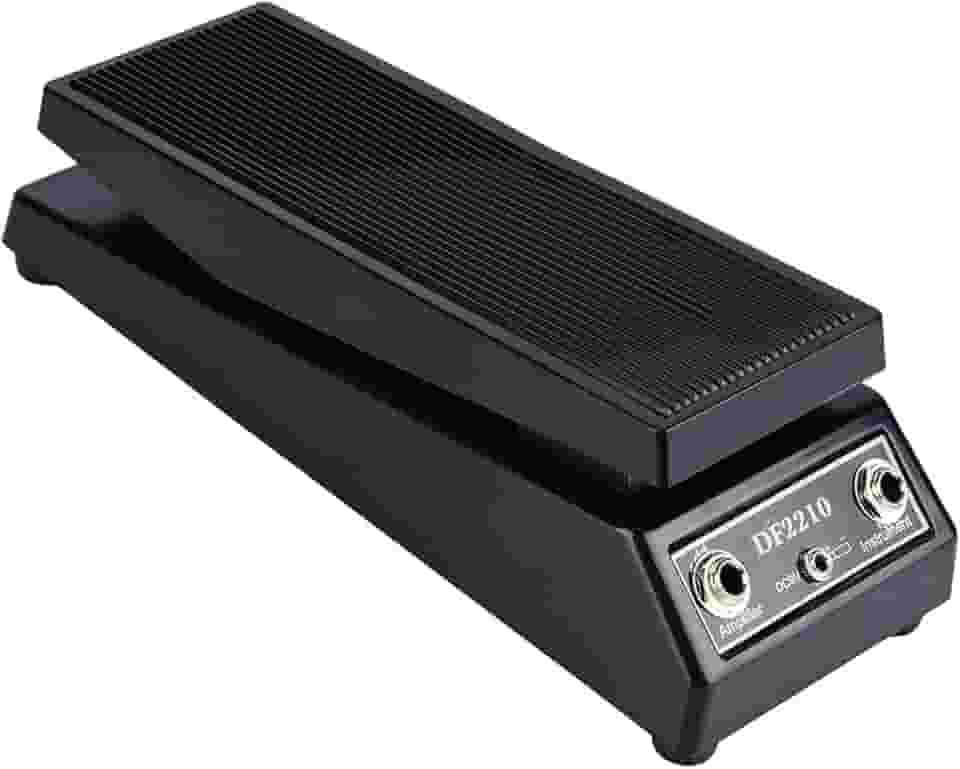 Pedal Clássico Df2210, Pedal de Efeito de Guitarra Wah, ótimo para Banda, Dj, Guitarristas, Metal Preto