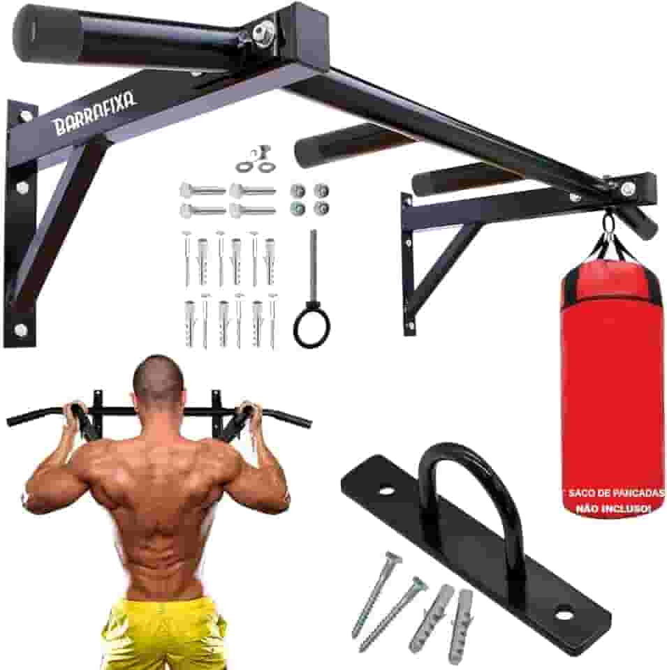 Barra Fixa Parede Musculação Pull-up Pegada Neutra E Aberta
