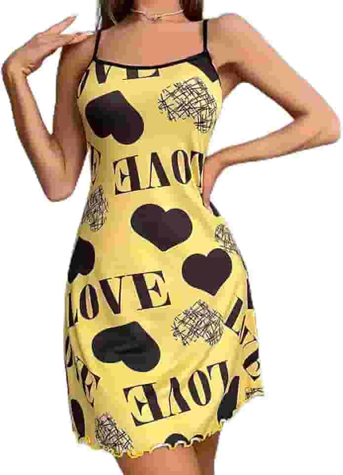 Camisola feminina com estampa floral, sexy, sem mangas, camisola, ajustável, camisola