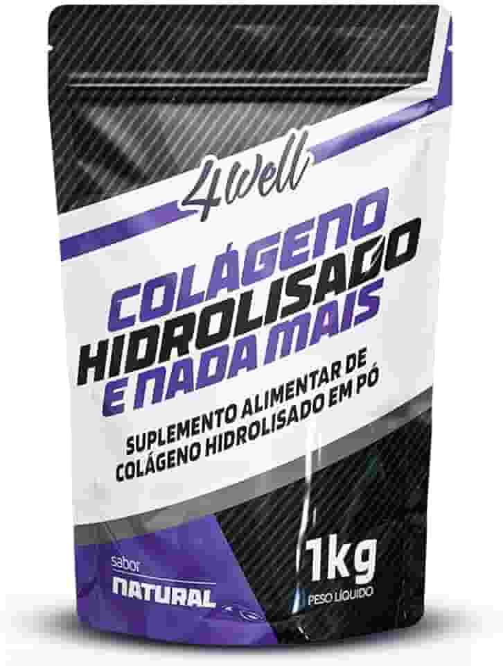 Colágeno Hidrolisado em Pó 4well 1kg Tipo I Sabor Natural
