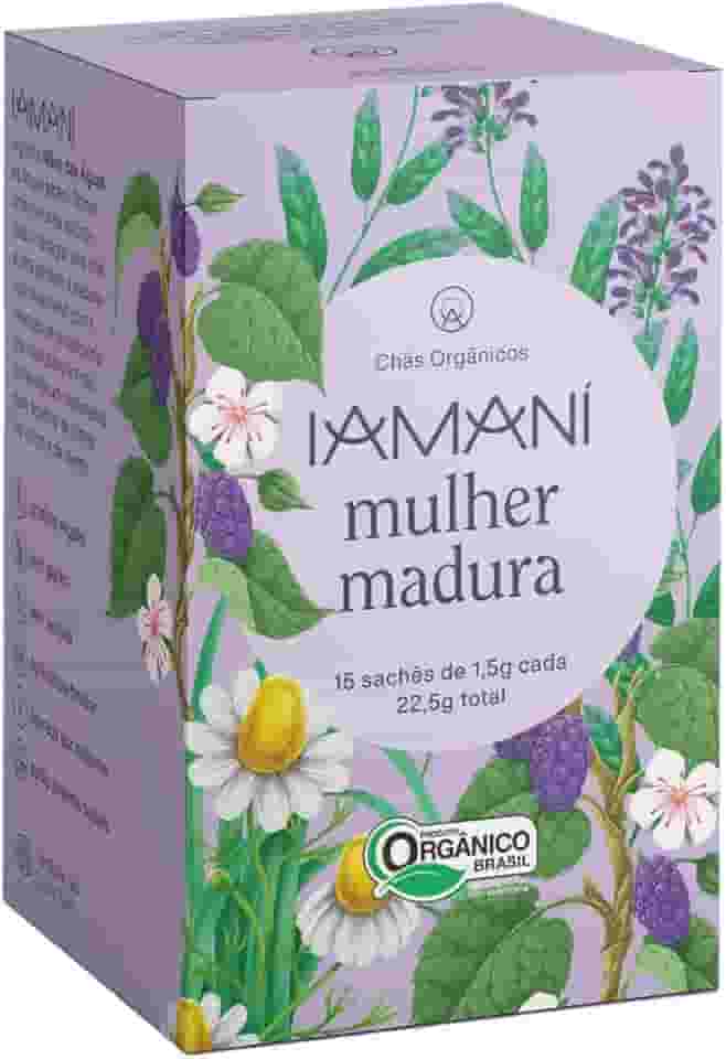 Chá Orgânico Mulher Madura Iamaní Menopausa Amora 15 sachês