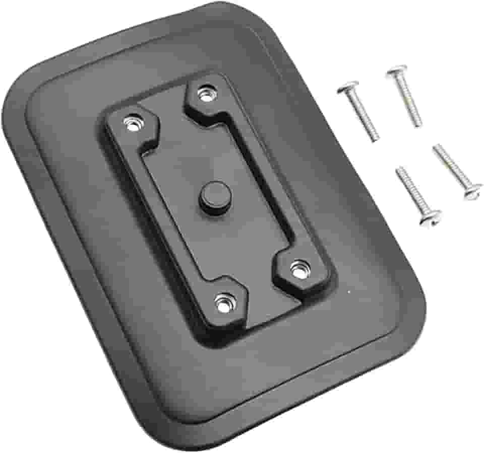 Baoblaze Suporte de vara de pescar, base fixa, universal, resistente, suporte de vara de pesca, de montagem para trilho, canoa, caiaque, barco