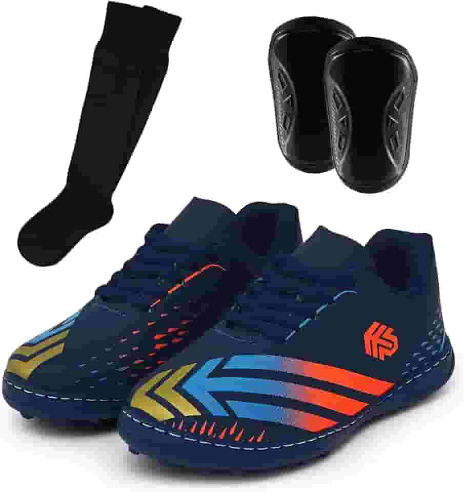 Kit Chuteira Tênis Infantil Society Para Campo de Grama Sintética + Caneleira e Meião