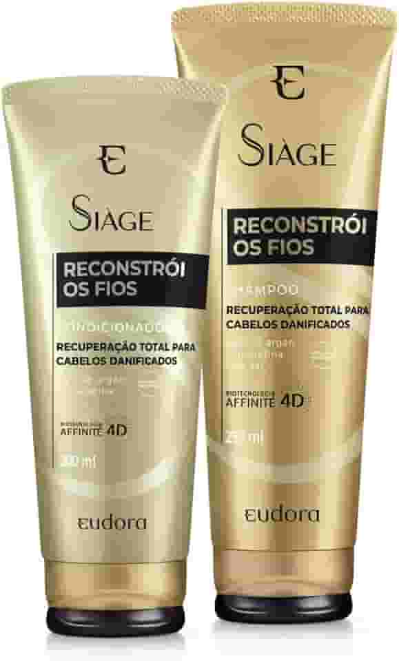 Eudora Kit Siàge Reconstrói Os Fios Shampoo + Condicionador (Nova Versão)