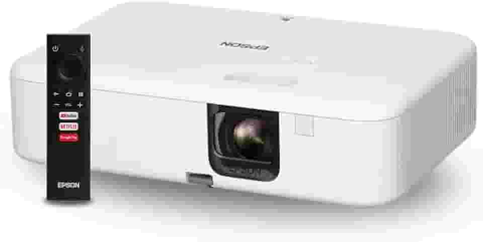 Projetor Smart Epson EpiqVision FH02, FULL HD, 3000 Lumens Streaming, Modelo: V11HA85020, Cor: Branco