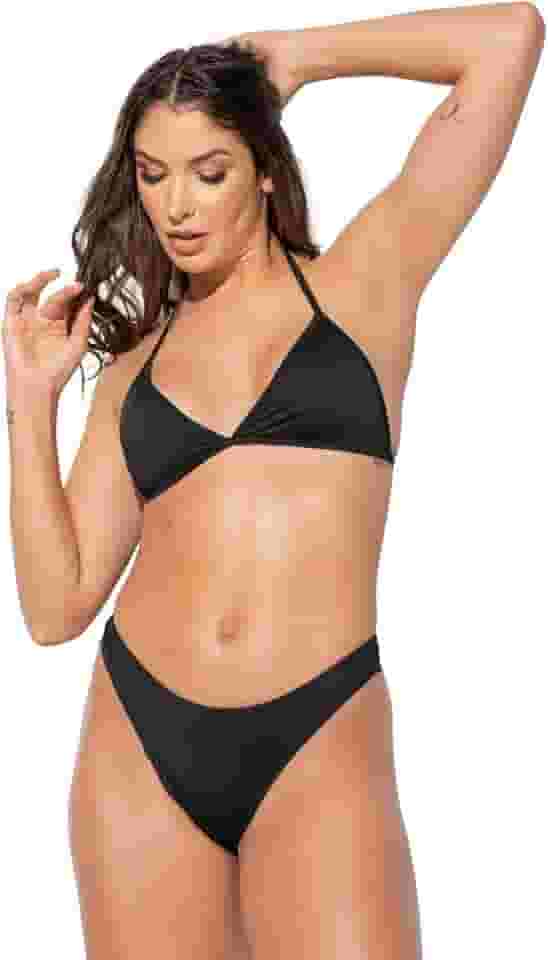 Biquíni Cortininha Aviador Asa Delta Fio Duplo Poliamida MVB Modas