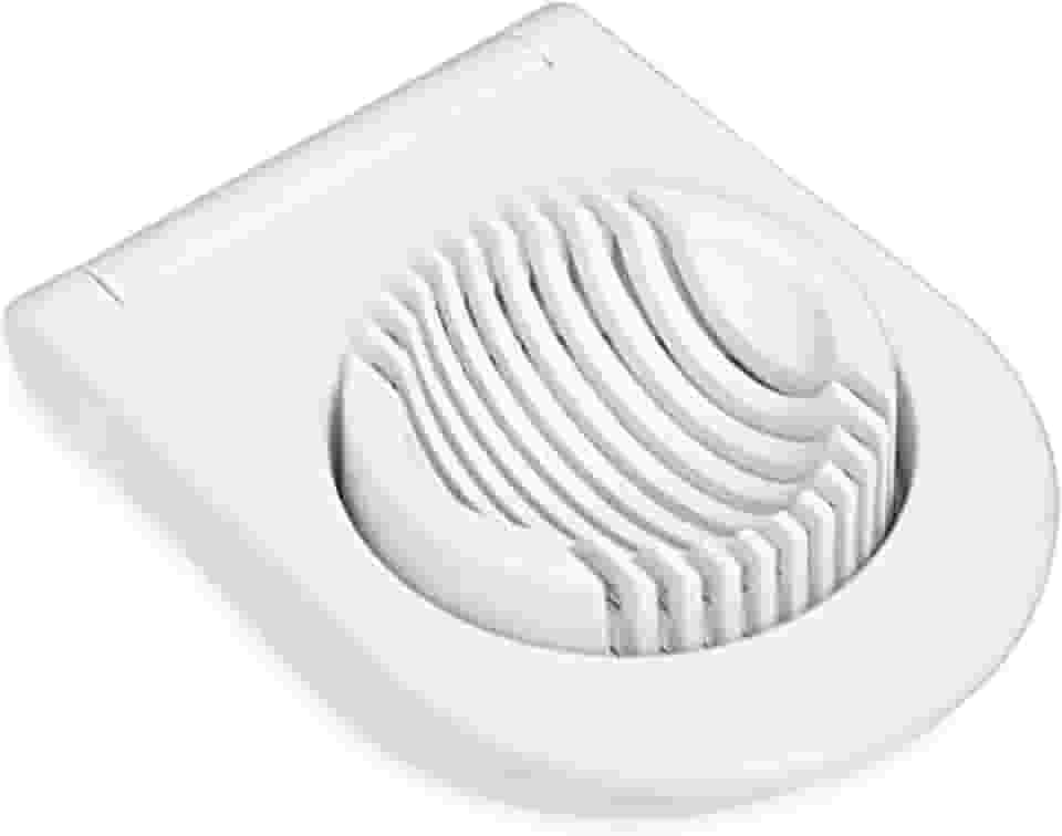 KitchenAid Cortador de ovo clássico com fios de aço inoxidável, 21 cm, branco