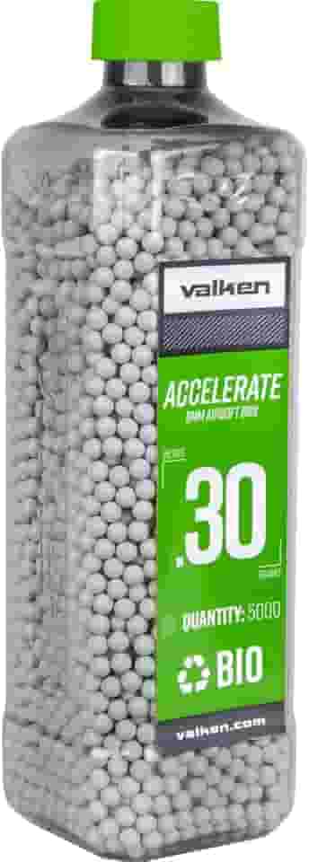 Valken Accelerate Airsoft BBS - 0.30G Bio-5000CT-White