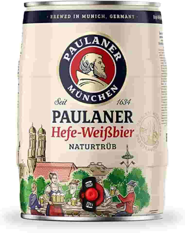 Barril Cerveja de Trigo Paulaner Alemã Hefe Weissbier 5L