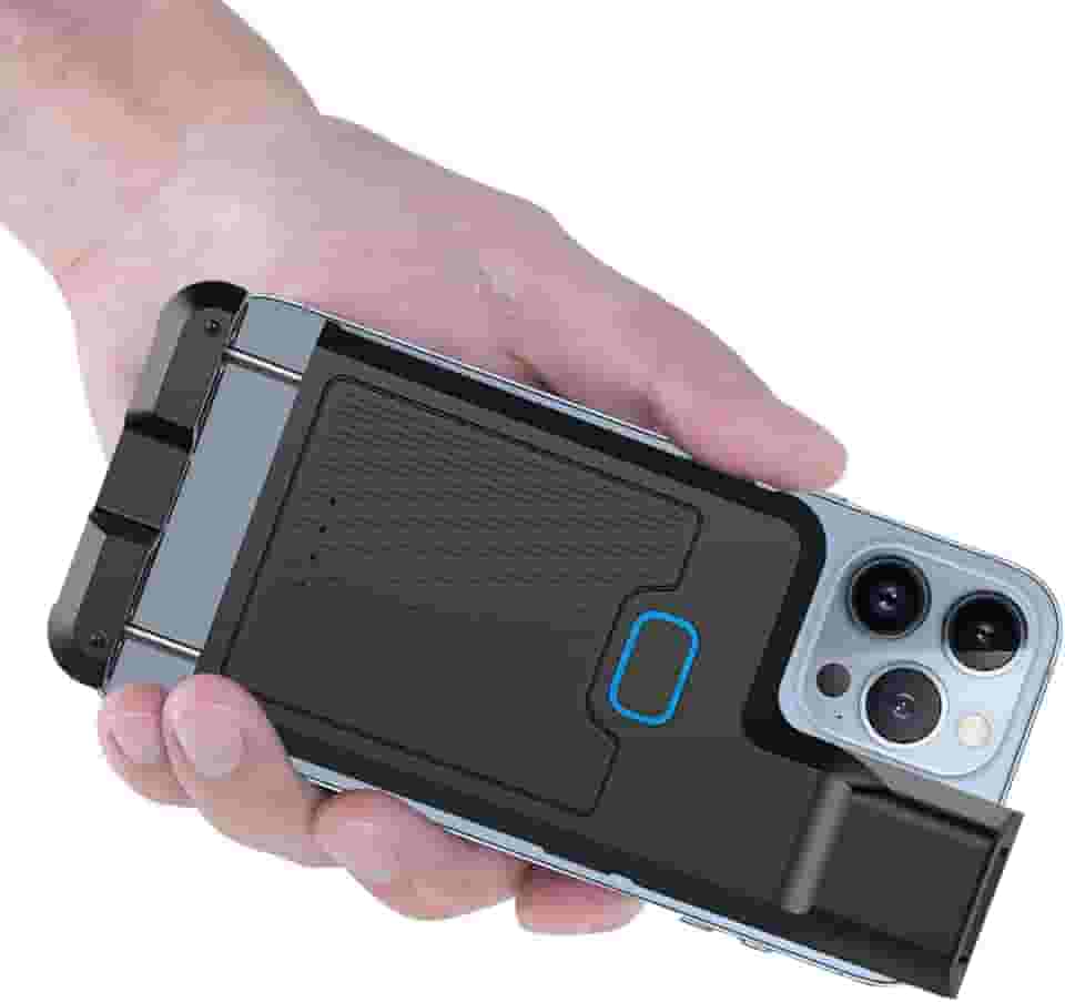 Alacrity Scanner de código de barras Bluetooth 2D atualizado 1D 2D QR sem fio, portátil, clipe traseiro, leitor de código de barras para smartphone, iPhone, iOS, Android