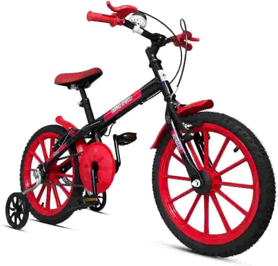 Bicicleta Infantil Aro 16 Ravok Meninos e Meninas com Rodinhas e Buzina