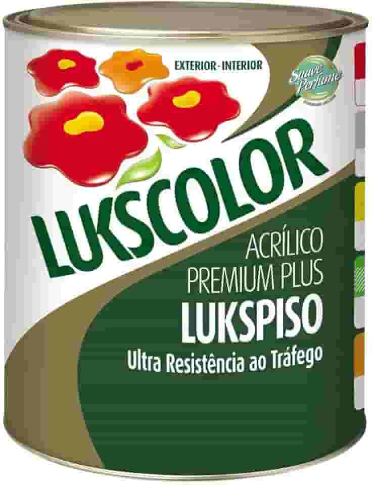 Tinta Lukscolor Piso Premium Cinza Chumbo 900ml