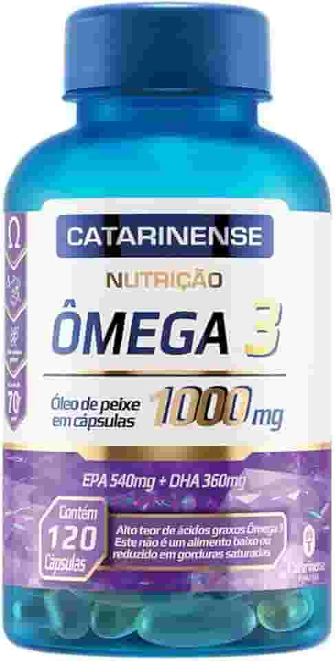 Catarinense - Ômega 3 1000mg, Azul Translúcido, 120 caps