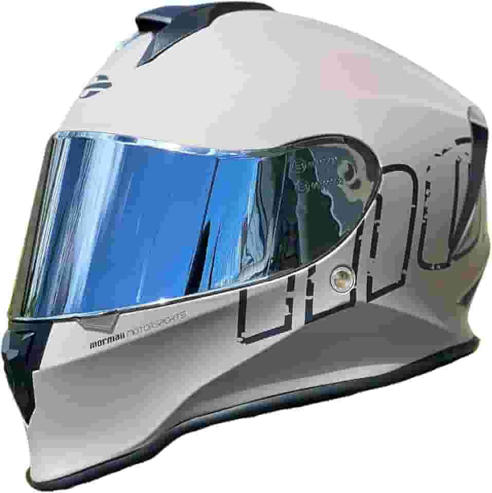 Capacete de Moto Mormaii M1 Titanium Cinza Fosco Original Masculino Feminino Esportivo Com Narigueira Fechado