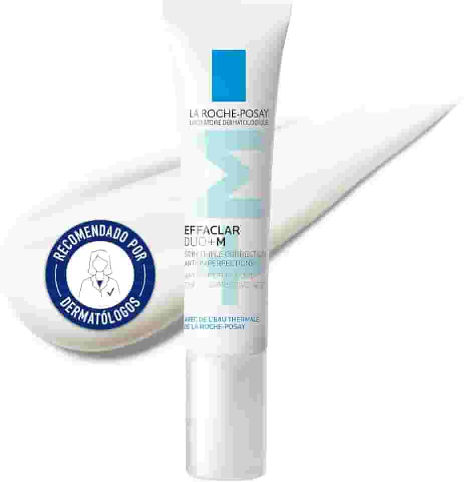 La Roche-Posay, Effaclar Duo+M, Gel Creme Triplo Cuidado Corretor Antiacne, anticravos e antimarcas da pós acne, 40ml