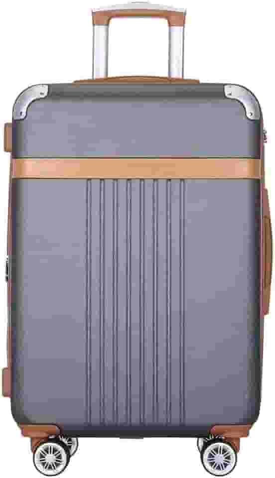 Mala de Viagem Grande Athena Rígida ABS, Para Despacho 32kg, com 4 Rodas Duplas 360º, Cadeado TSA e Zíper Expansível