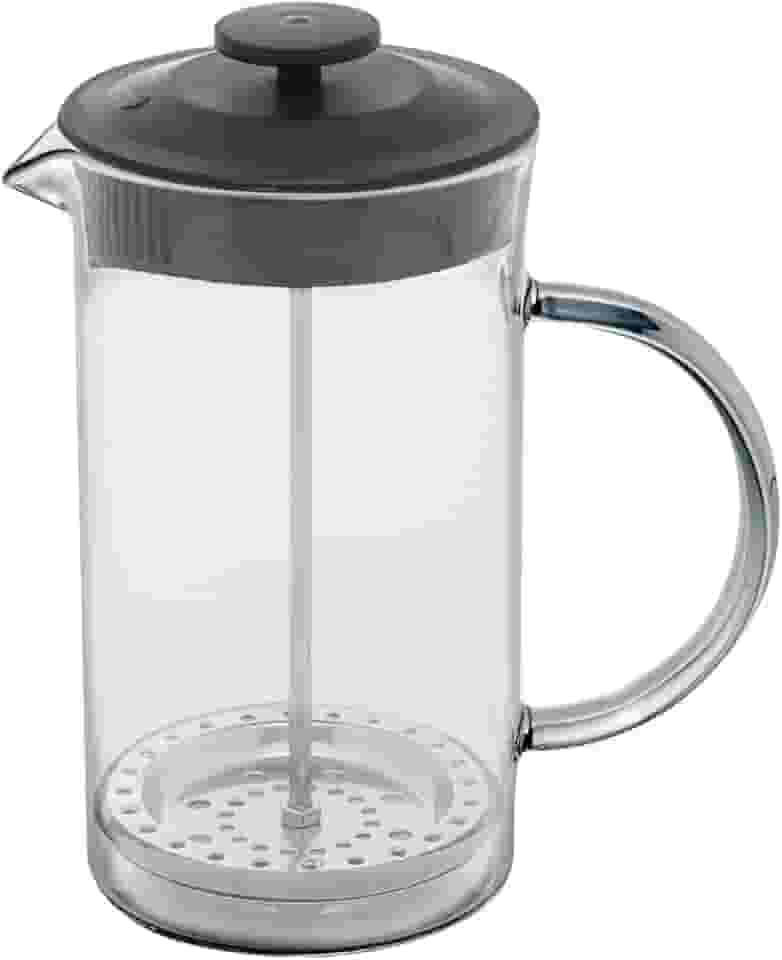LYOR - Cafeteira Prensa Francesa de Vidro Borossilicato e Tampa de Plástico Lyon Preta 600ml