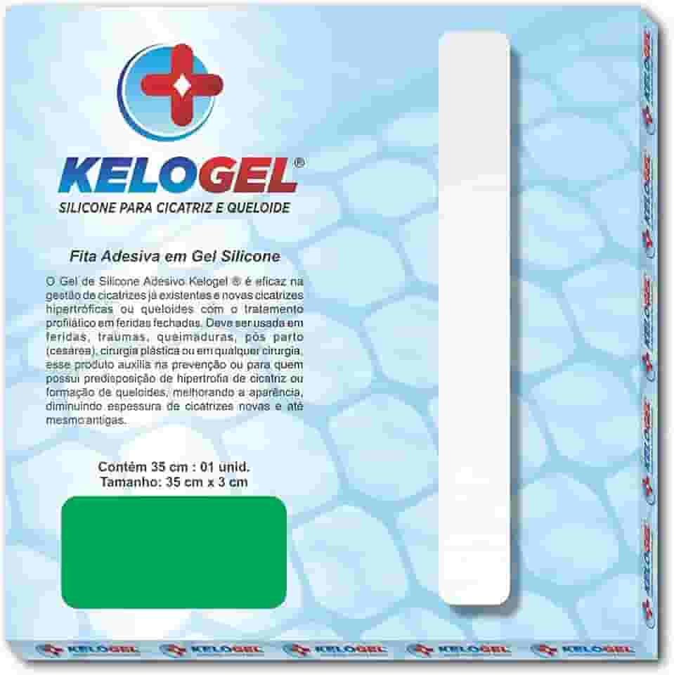 FITA DE SILICONE PARA CICATRIZ E QUELOIDE 35X3CM KELOGEL