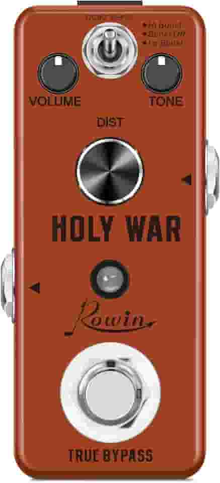 Rowin Pedal de Distorção Analógico Heavy Metal para Guitarra True Bypass
