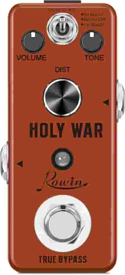 Rowin Pedal de Distorção Analógico Heavy Metal para Guitarra True Bypass