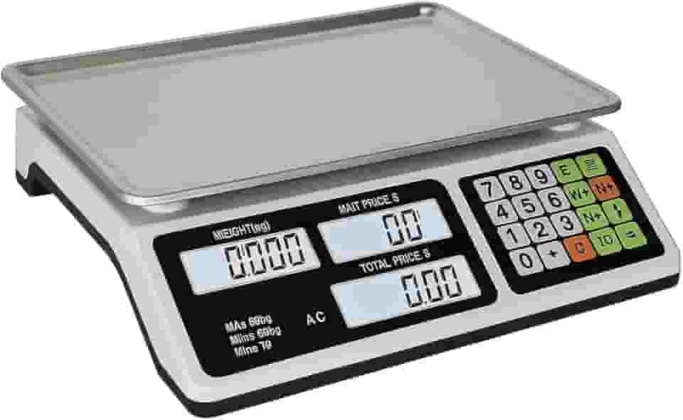 Balança Digital Eletrônica Profissional para Comércio com Display Duplo, Bivolt, Pesa até 40kg