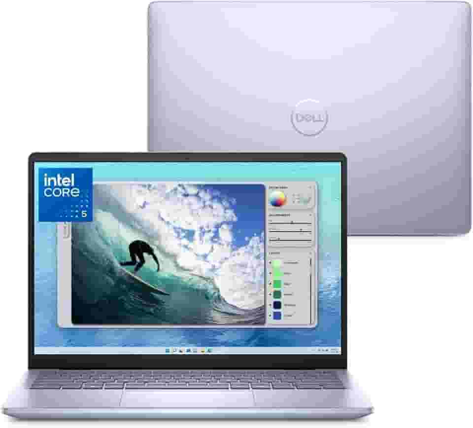 Notebook Dell Inspiron I14-I120U-M10 14" FHD+ Intel® Core™ 5 120U 8GB 512GB SSD Windows 11 Prata Gelo