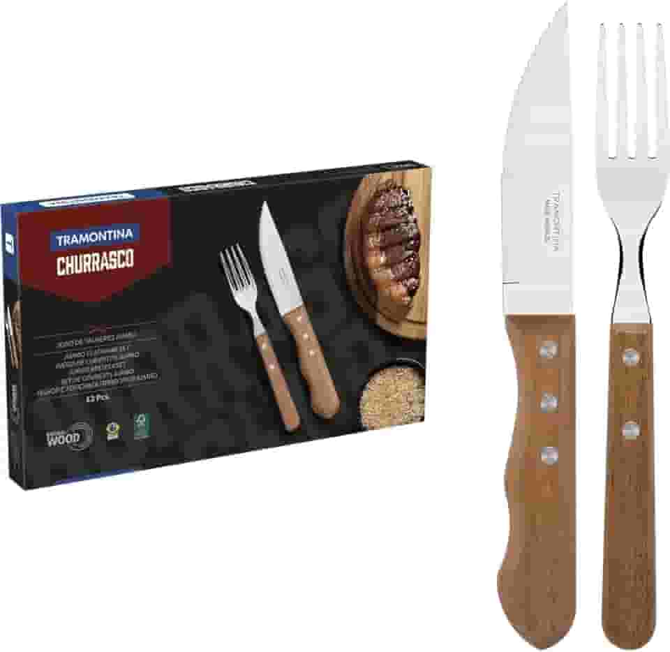 JOGO CHURRASCO INOX 12PC DYNAMIC