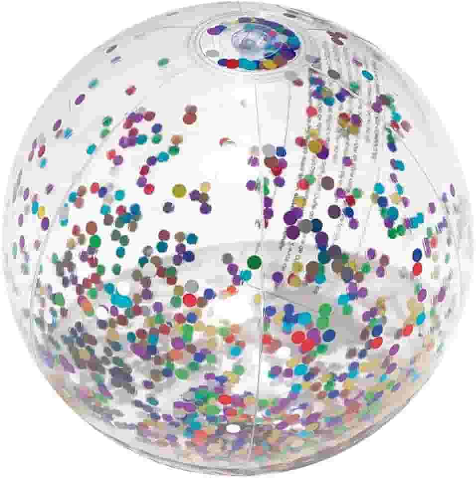 Mor - Bola Inflável com Glitter
