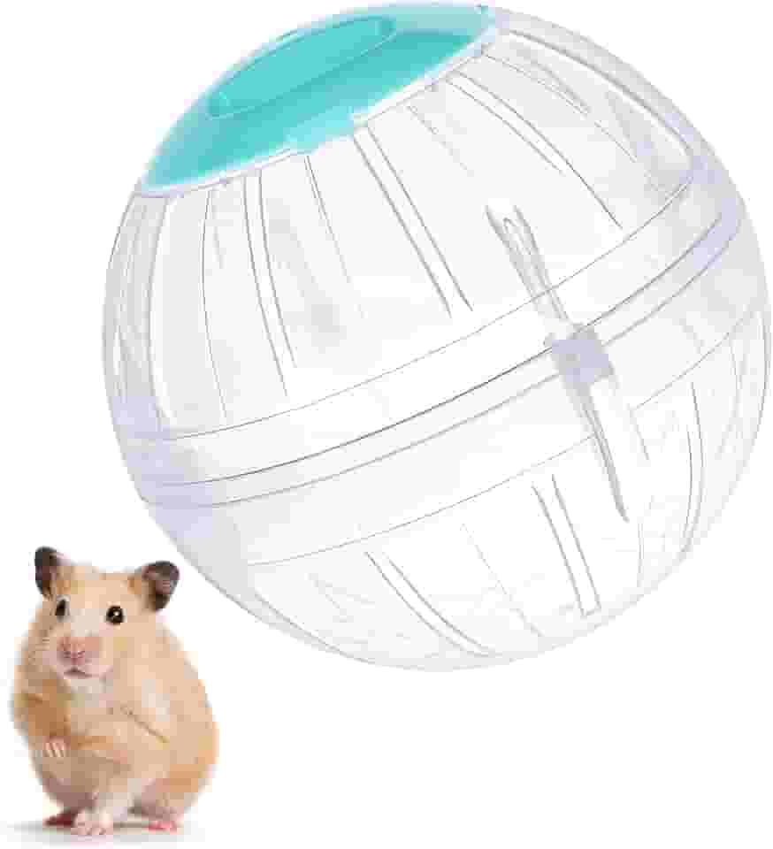 Bola de exercício para hamster, roda de corrida transparente de 14 cm para hamsters anões para reduzir o tédio e aumentar a atividade