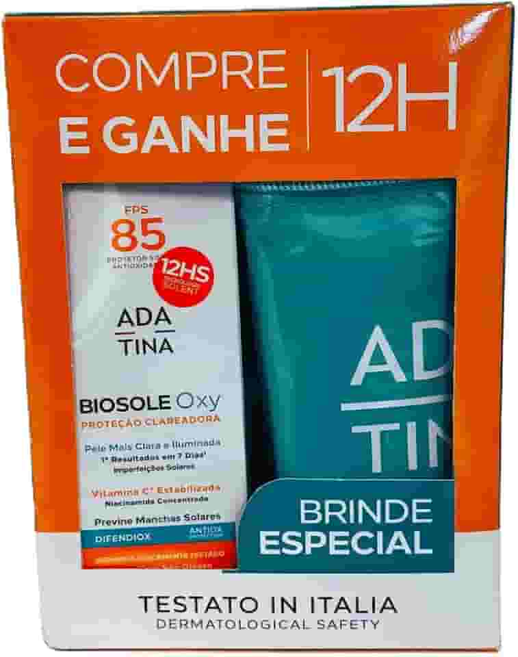 Protetor Solar 12HS Clareador 15 Tipos De Manchas Toque Seco Biosole Oxy FPS 85 Ada Tina