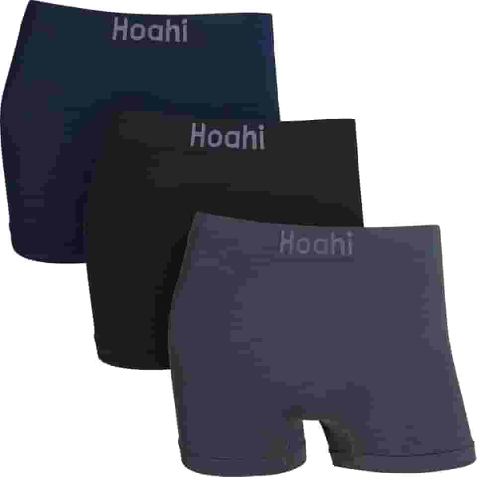 Kit Com 3 Cuecas Boxer Masculina Sem Costura Poliamida Premium Hoahi
